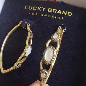 Lucky Brand Oval Hoop Earrings